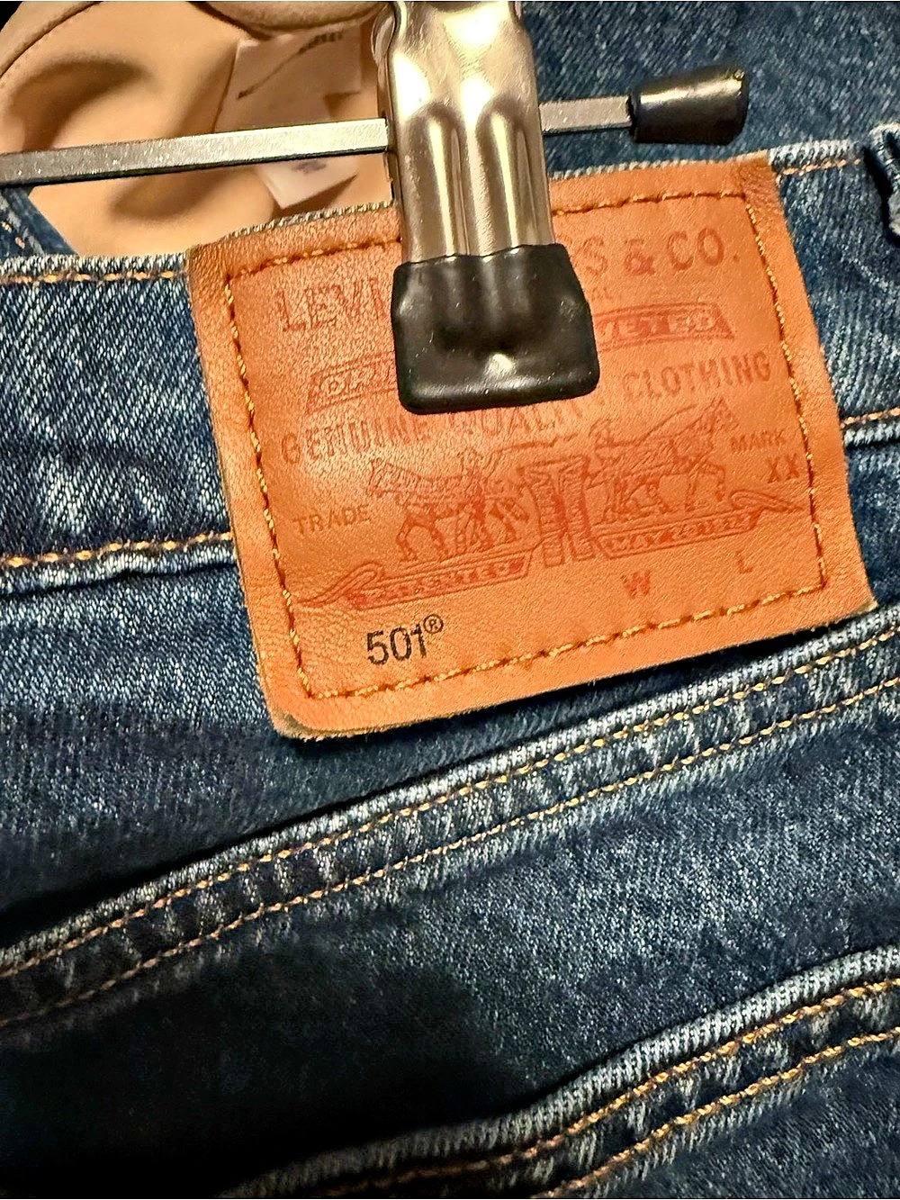Levi's 501 Straight Jeans 27 x 26L - Picture 3 of 4